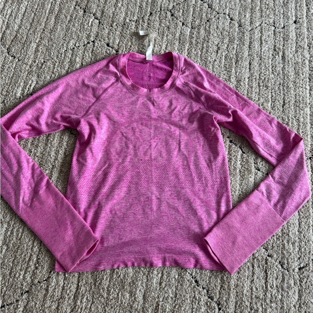 lululemon athletica Pink Long Sleeve Sweatshirt